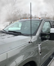 Load image into Gallery viewer, Ford F250, F350, F450 and F550 CB Antenna Hood Mount (2017+)