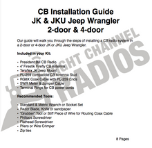 Load image into Gallery viewer, President Bill JK & JKU Jeep CB Radio Kit
