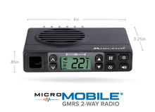 Load image into Gallery viewer, MXT105 MicroMobile Two-Way GMRS Radio
